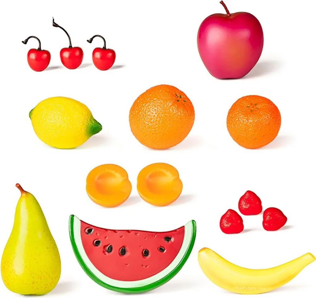 Panier de fruits en plastique Miniland 15 pcs pour ateliers éveil enfant