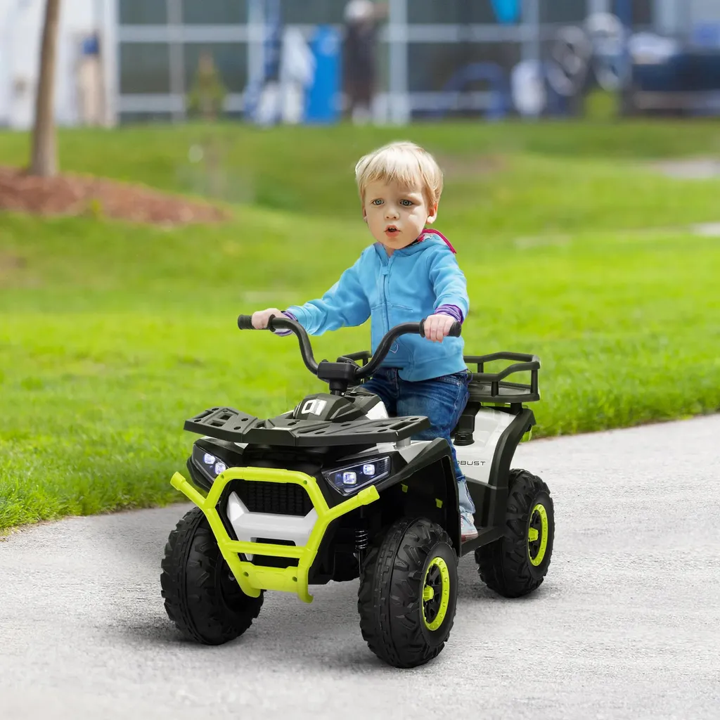 Quad électrique pour enfants idéal pour jouer dans le jardin vert - 2