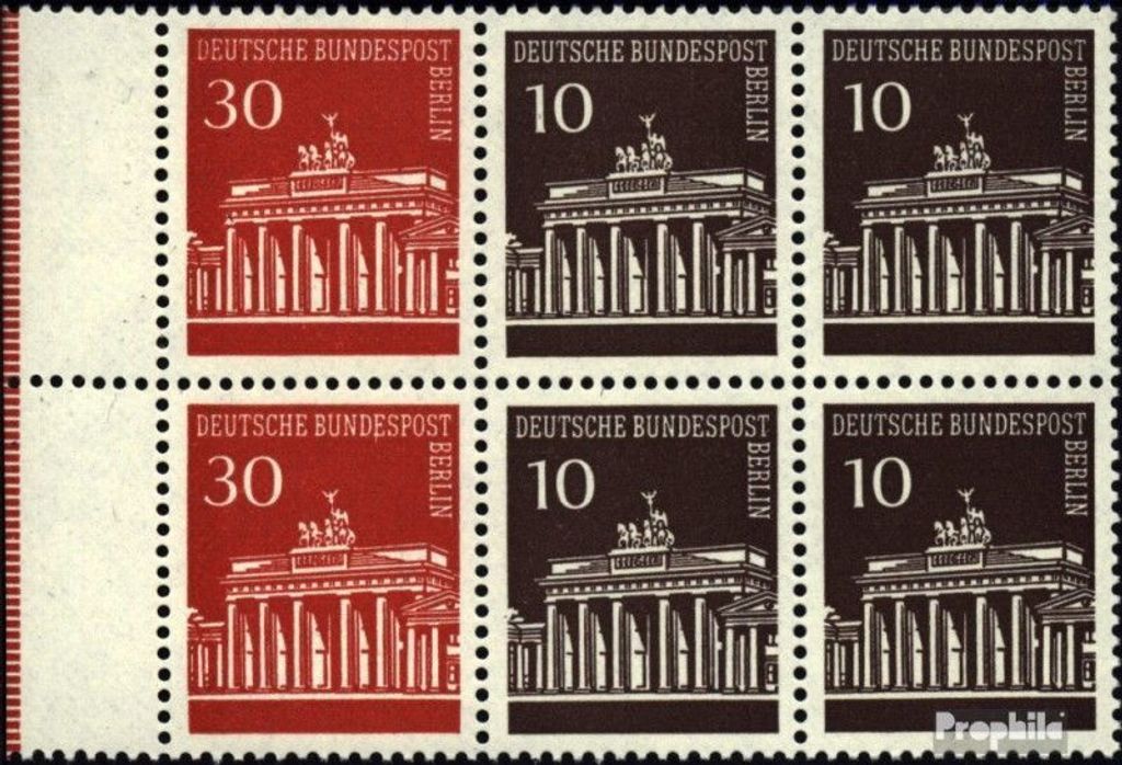 Briefmarken Berlin (West) 1970 Mi Hbl14 postfrisch Brandenburger Tor