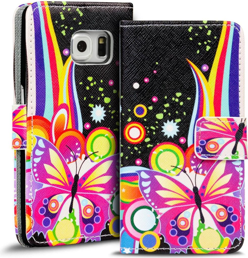 Conie Bild Klapp Hülle für Samsung Galaxy S6 Edge Kartenfach Tasche Rundumschutz als Motiv 1