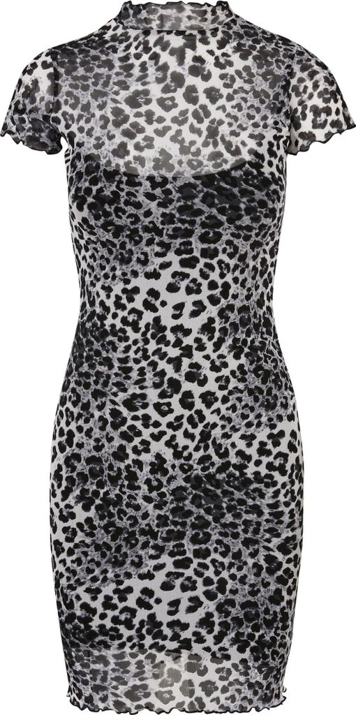 Urban Classics Ladies - Mesh Double Layer Kleid snow - XXL