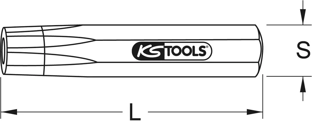 KS Tools 1292204 Ribaditore per Rivetti 7mm in Acciaio Cromo Vanadio
