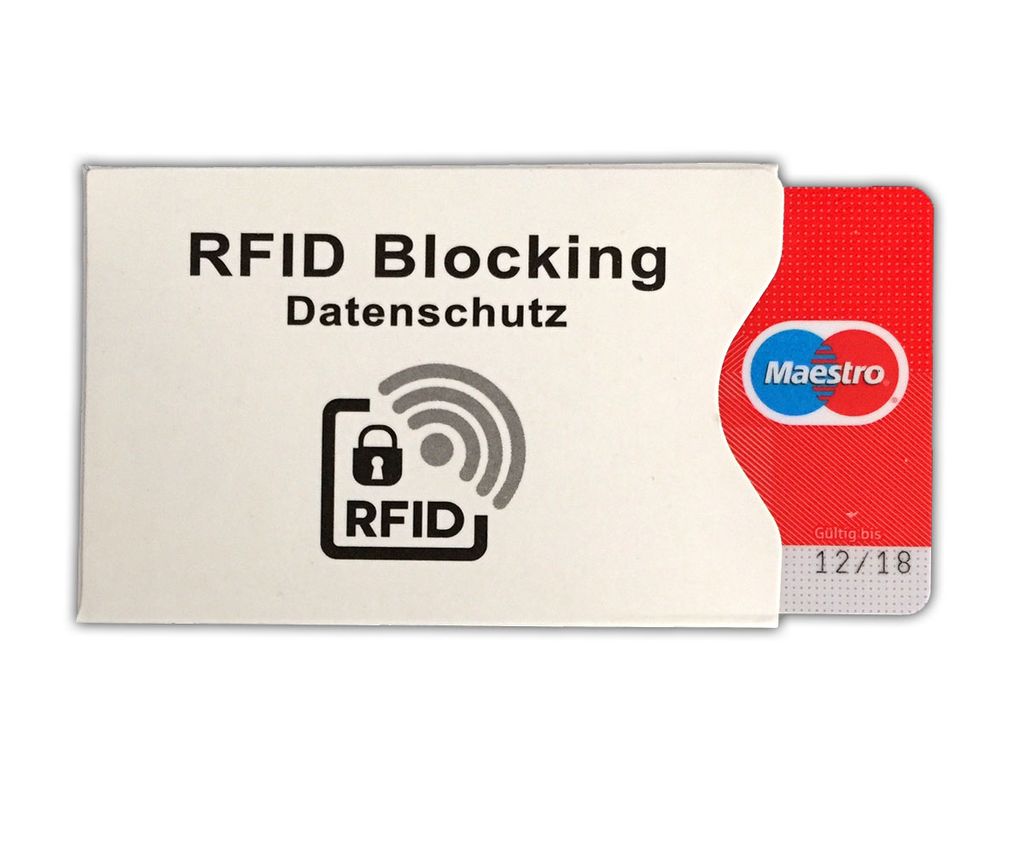 Kreditkarten 2x NFC Schutzhülle I für EC-Karten Ausweise I RFID Schutzhülle 