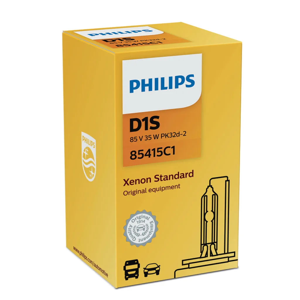 Solution Éclairage Faible : PHILIPS Xenon Standard D1S Ampoule HID 1pc - 5