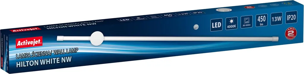 Applique LED Activejet AJE-HILTON pour un Éclairage de Bureau ou Chambre