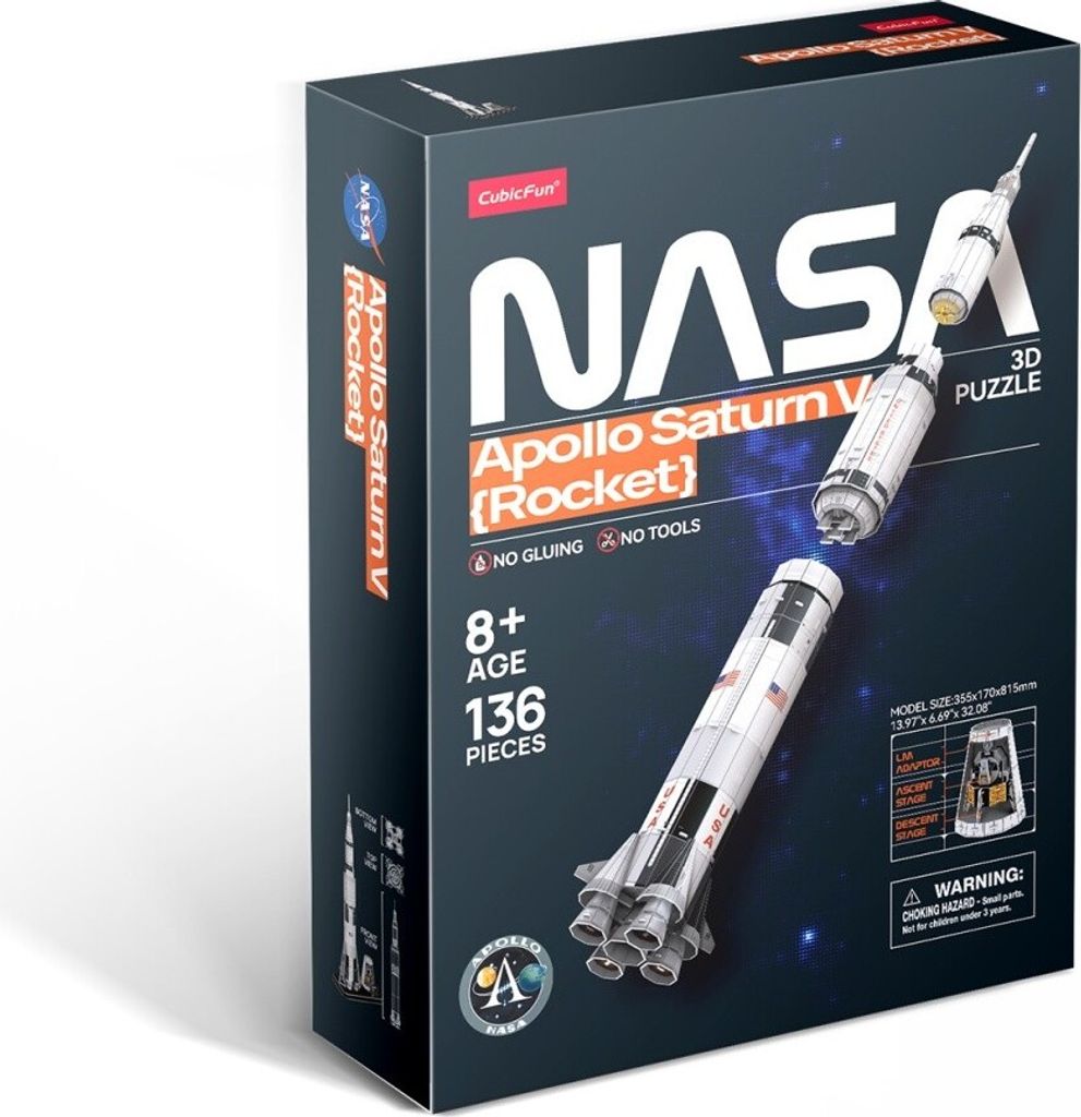 Puzzle 3D Apollo Saturn V Rakete DS1059H Cubic Fun