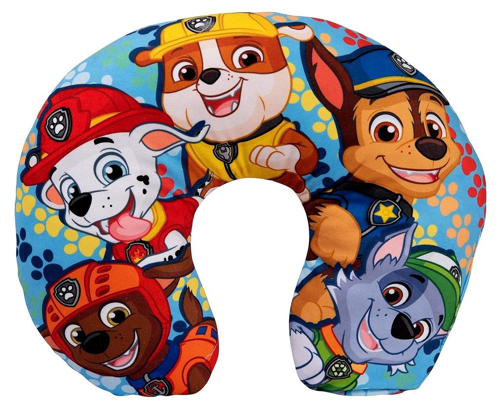 Paw Patrol - Reise Nackenkissen bequemes Reisekissen Nackenhörnchen Auto Flugzeug