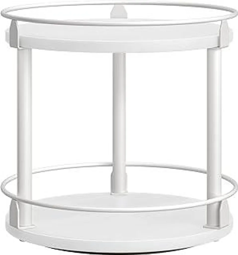 YATINEY Portaspezie Girevole Professionale XSR22WW - 2 Livelli Bianco