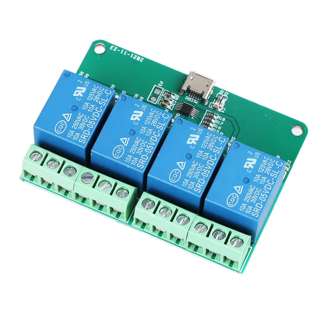 Modulo Relè per Controllo Computer: Scheda Espansione USB Robusta - 5