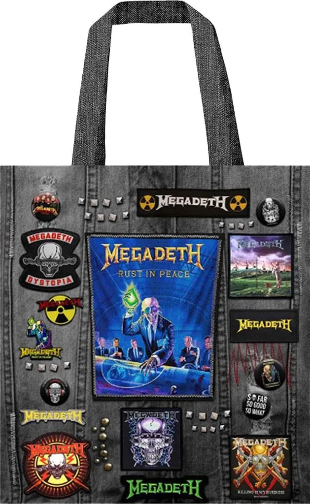 Megadeth Borsa Tote Multicolore Rust In Peace - Disponibile Ora