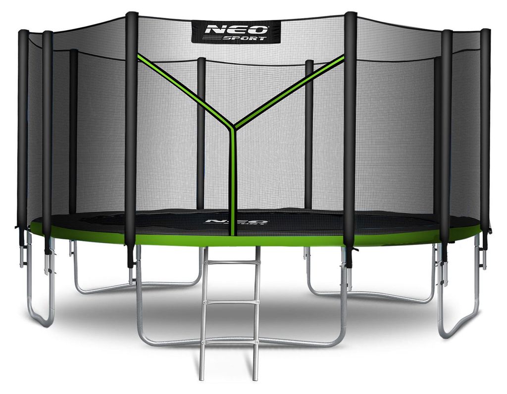 Neo-Sport Gartentrampolin (465 cm) mit Sicherheitsnetz und Produktbild 