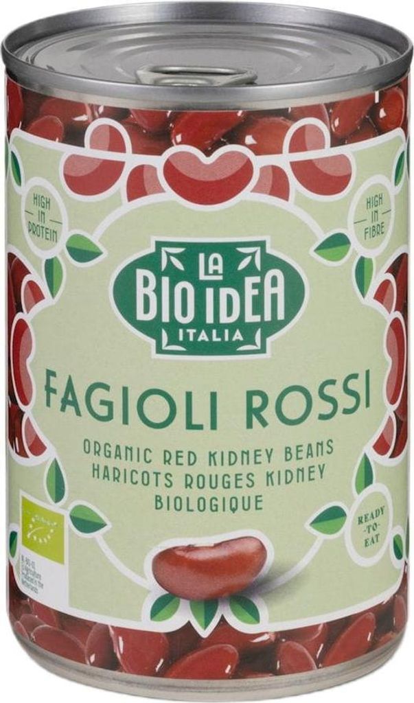 FASOLKA CZERWONA KIDNEY W ZALEWIE BIO 400 g (240 g) - LA BIO IDEA