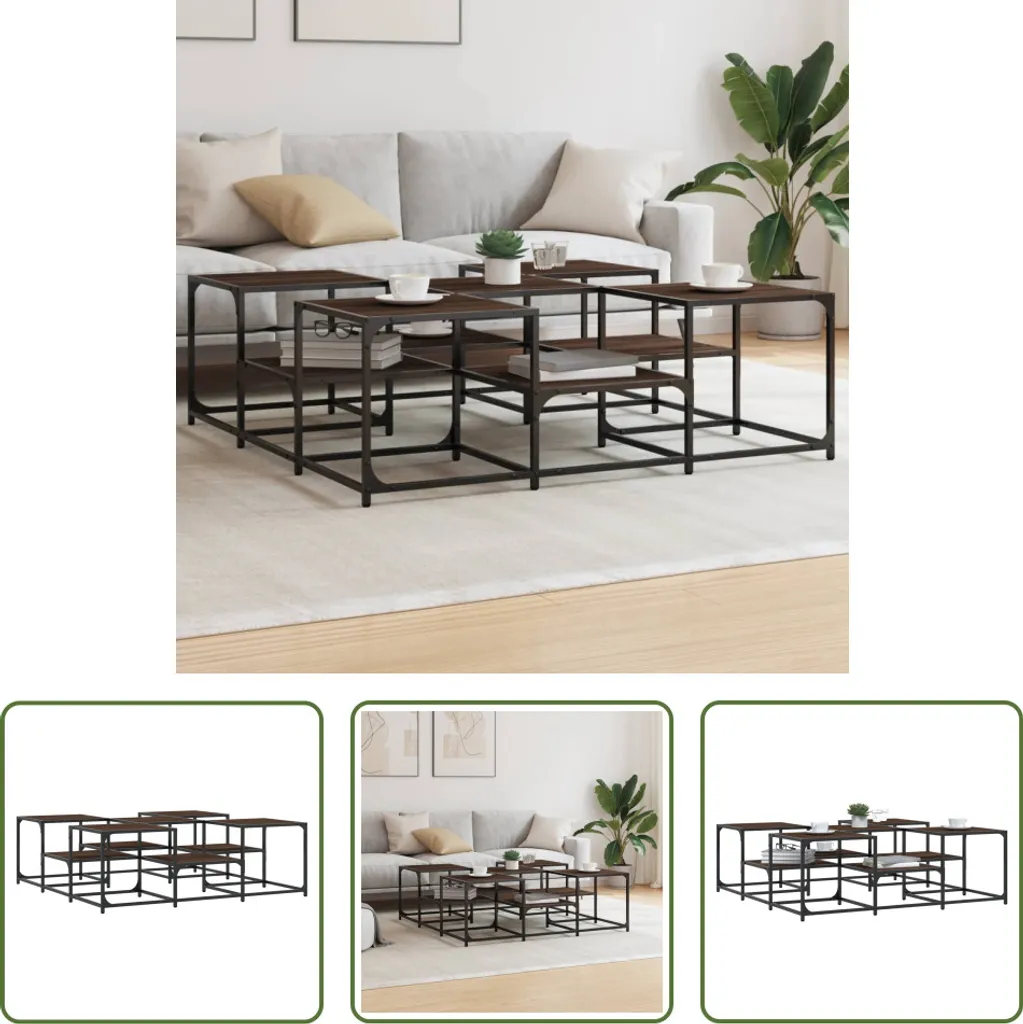 Tavolino Salotto Rovere Marrone 121cm | Prezzo Top The Living Store