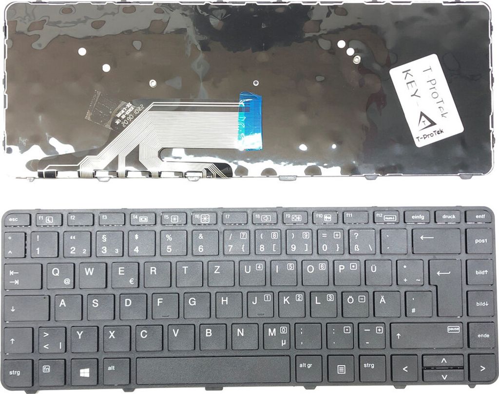 DEUTSCHE - Schwarz Tastatur Keyboard kompatibel für HP ProBook 446 G4