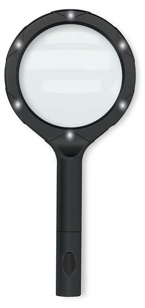 Nedis Handlupe - Linsenstärke: 4 Diopter - 10000 K - 0.05 W - 9 lm - Schwarz