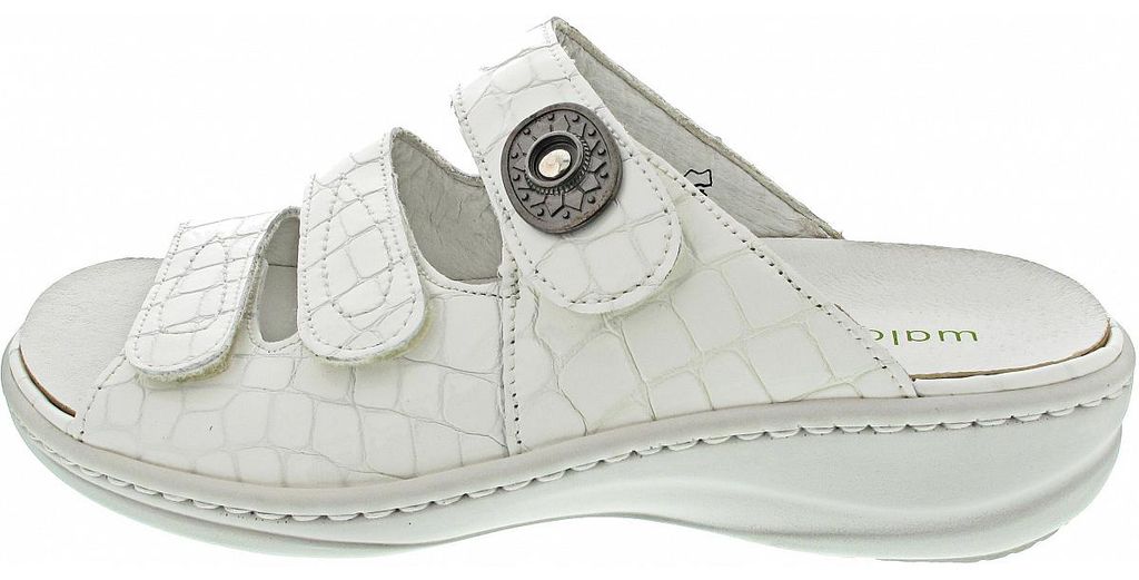 Waldläufer Heria Pantolette weiss in Gr. 41 Produktbild 