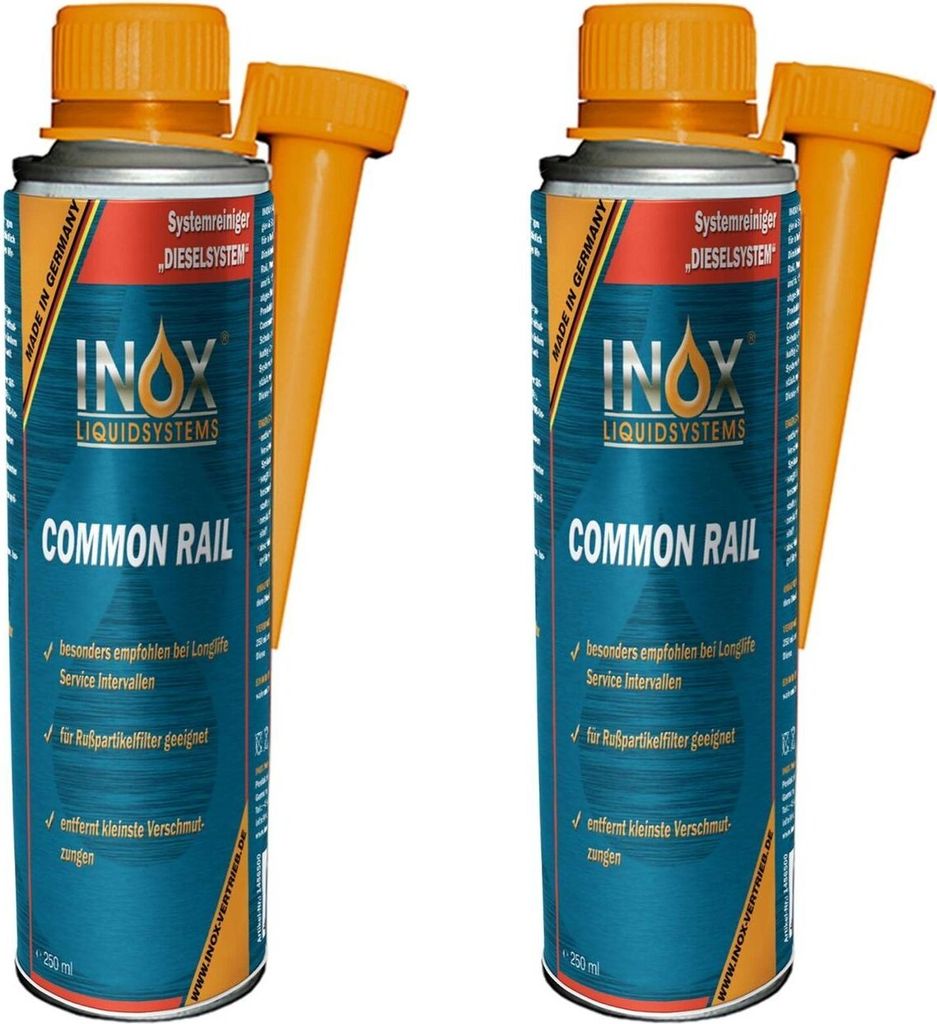 INOX Common Rail Diesel Systemreiniger Additiv & Schutz 2x250ml Dieselzusatz