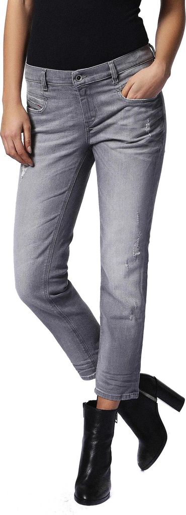 Diesel Belthy-Ankle 0853H Damen Jeans Hose Slim Straight