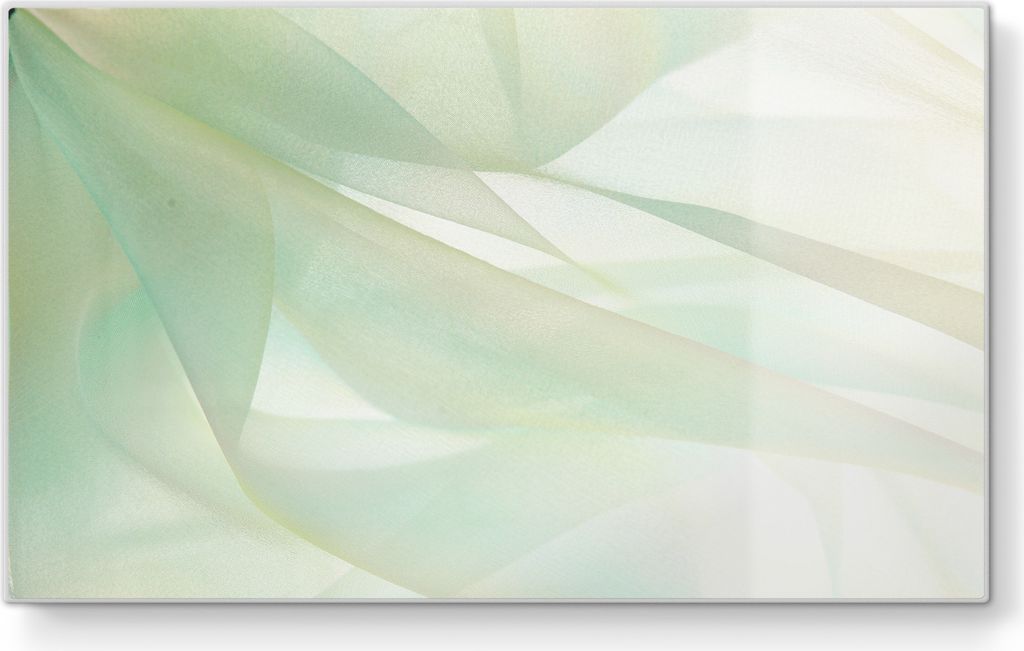 DEQORI Frühstücksbrett Glas 23x14 cm 'Zarte Eleganz' Schneidebrett Schneideplatte