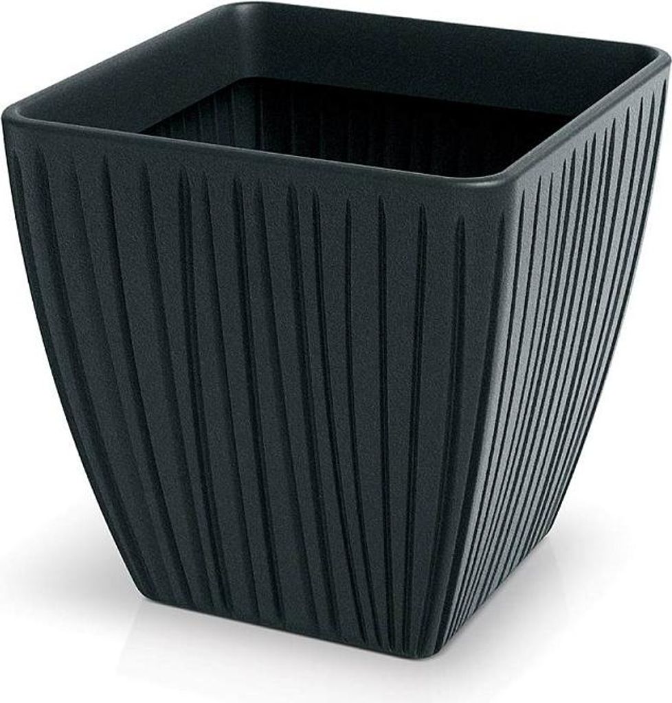 FERO SQUARE Blumentopf 40 cm - Farbe: Carbongrau