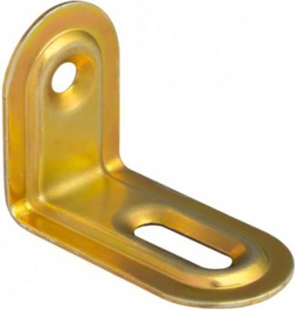 20x Verstellwinkel geprägt 40 x 28 x 22 mm gelb verzinkt
