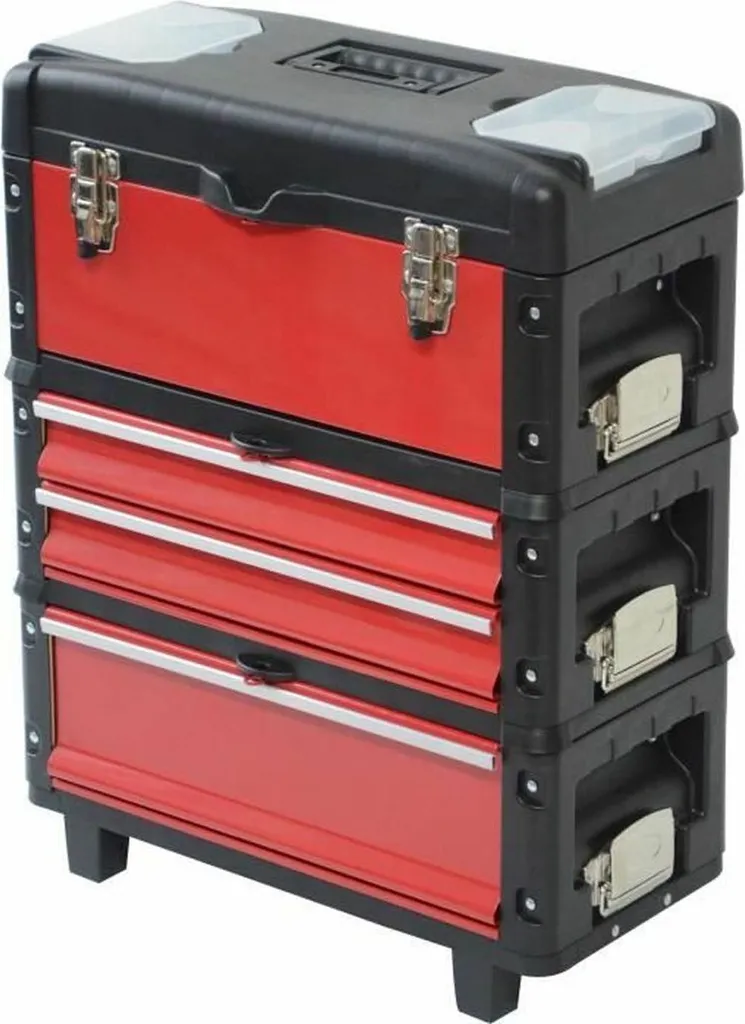 Chariot à outils DEFPRO 3 modules empilables - Servante atelier mobile - 2