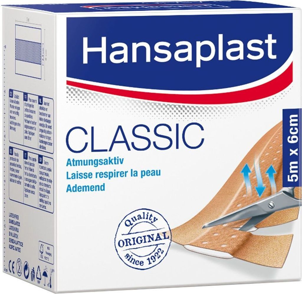 Hansaplast Classic Großpackung 5 m x 6 cm Produktbild 2