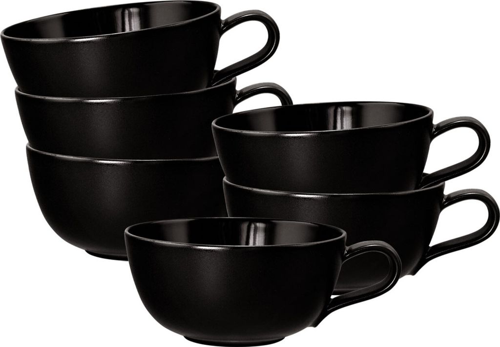 Seltmann Weiden Liberty Velvet Black Teetasse 290 ml 6er Set