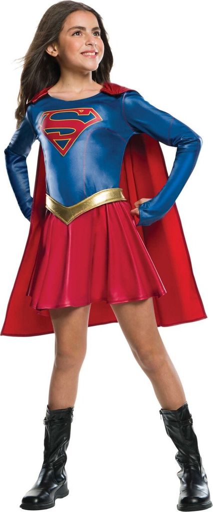 Supergirl - Kostüm - Mädchen BN5096 (128) (Rot/Blau) Produktbild 