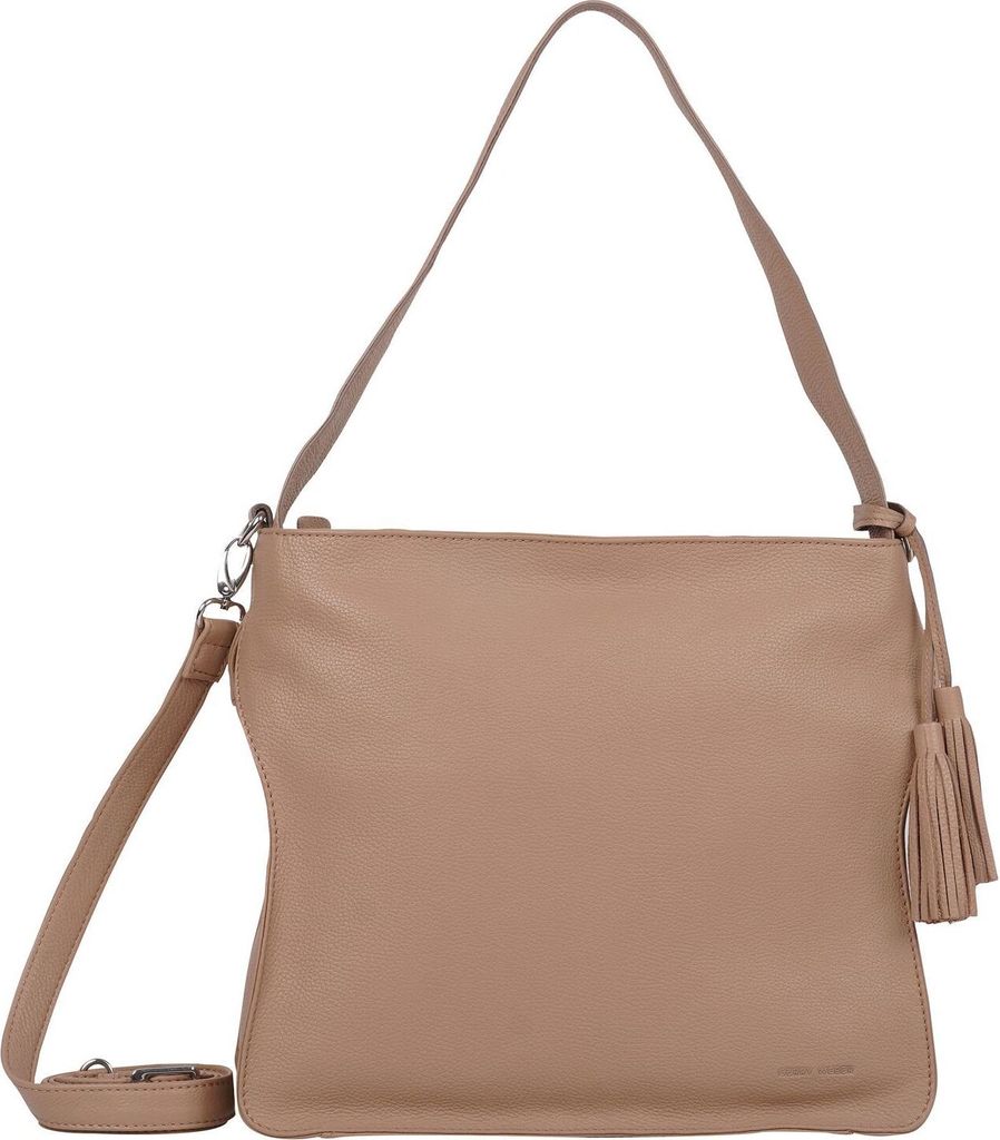 GERRY WEBER Schultertasche Umhängetasche Cadiz Hobo MHZ Cappuccino hellbraun