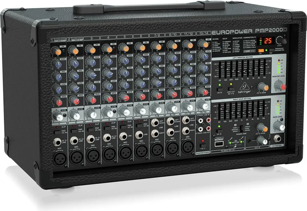 Console de Mixage Amplifiée Behringer PMP2000D 14 Canaux Sonorisation Live