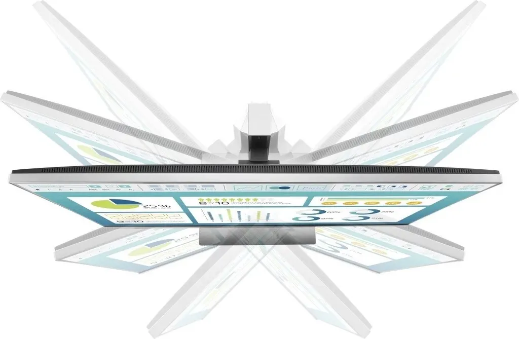 Écran HP EliteDisplay E273 27" : fini les douleurs de cou grâce au pivot - 16