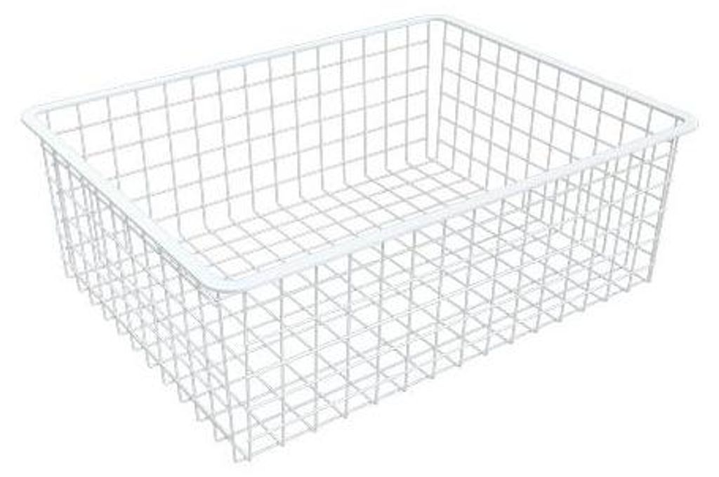INTEGRI Weiss Drahtkorb 185mm Garderobensystem Schubkorb Aufbewahrung Organizer