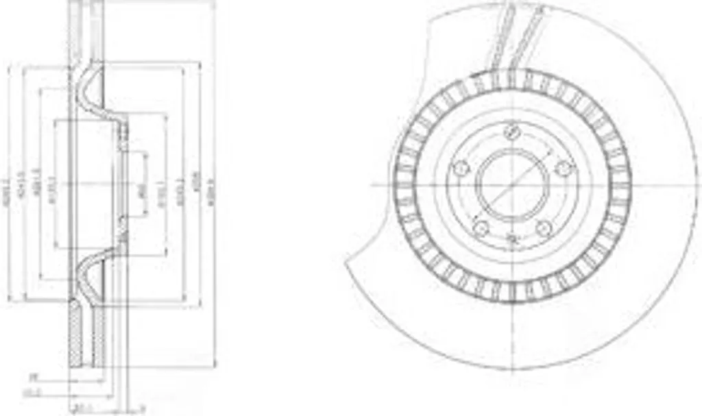Disque de Frein Delphi BG9065C à Haute Teneur en Carbone Audi A6 C6