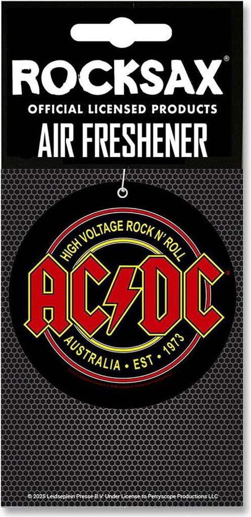 AC/DC - Lufterfrischer "High Voltage" RO14003 (Einheitsgröße) (Rot/Schwarz/Weiß)