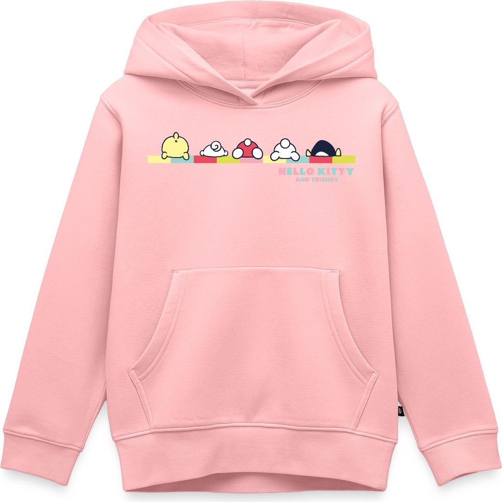 Spreadshirt Hello Kitty And Friends Pose Kinder Premium Hoodie, 98/104 (2 Jahre), Rosa