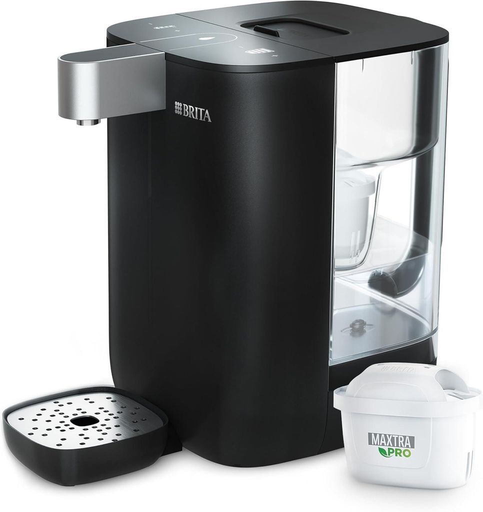 BRITA Cube Heißwasserspender (4L) schwarz – UV-C-Technologie & MAXTRA PRO Filter
