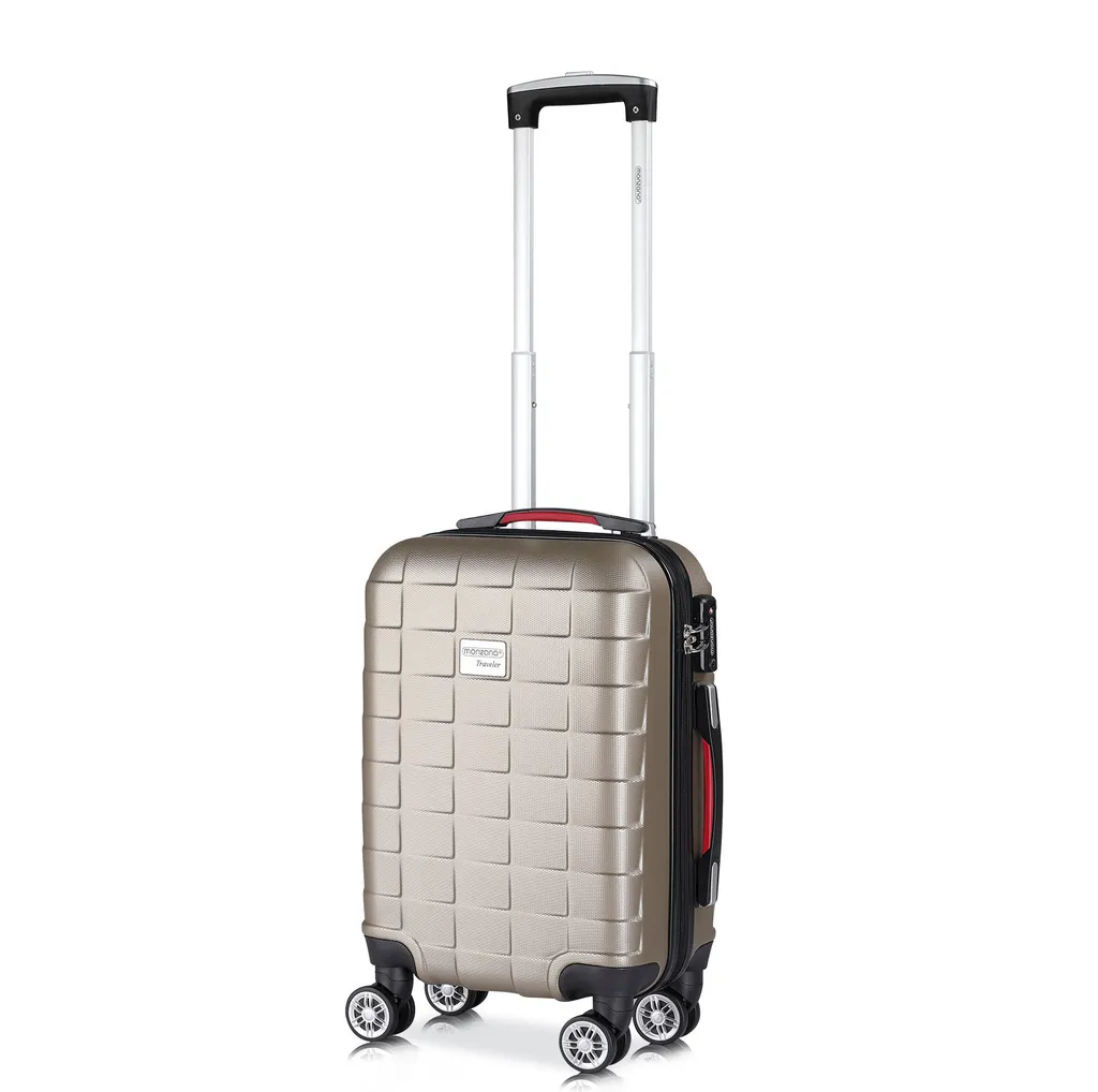 Valigia Champagne Monzana Media M | Trolley Rigido TSA Chic & Safe