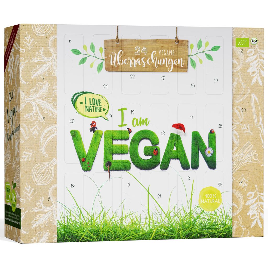 BOXILAND® calendrier avent vegan 2026, 24 snacks végétaux, Image du produit 