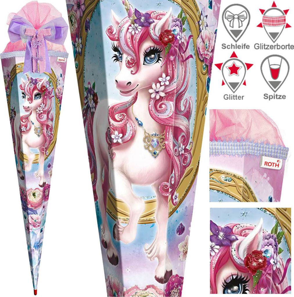 Roth Schultüte 85 cm Mädchen Exklusiv Set, Motiv / Produktbild 