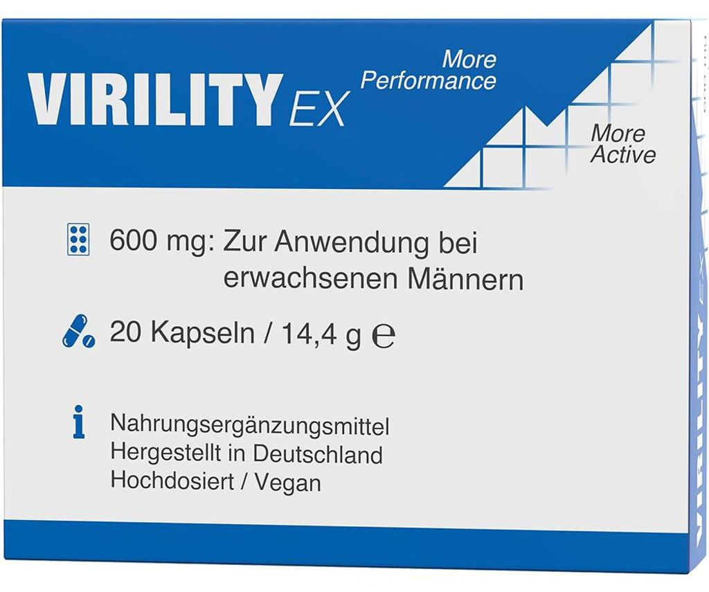 Virility EX © - 600mg aktiv Formel - für den Mann Produktbild 
