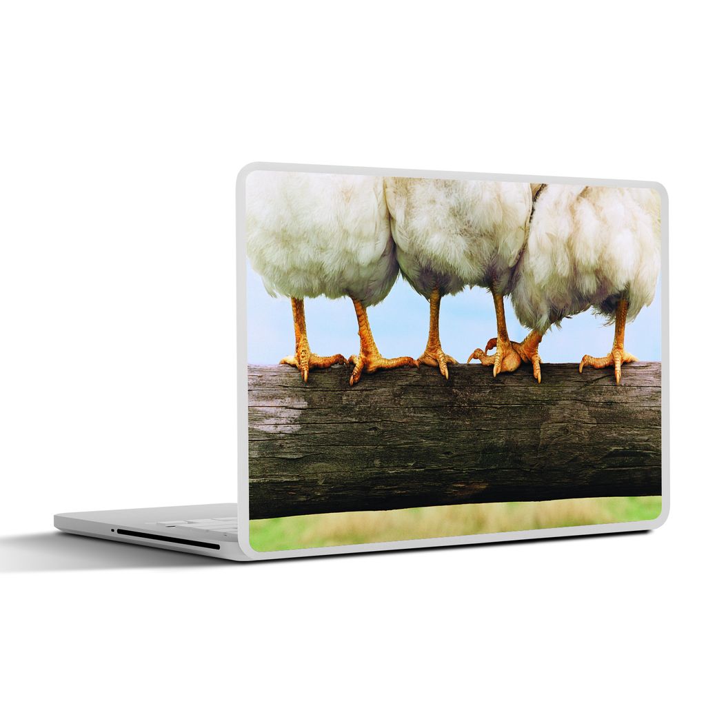 MuchoWow Laptop Aufkleber Sticker Cover Foto Hühnerbeine drucken 36.5x27.5 cm - Laptop-Sticker