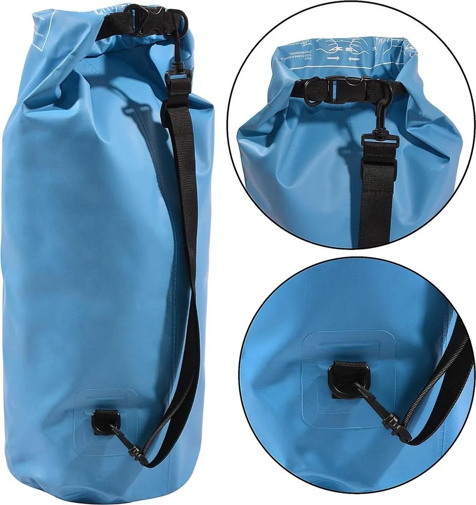 Sac à dos étanche RedCliffs 30L en Polyester 500D bleu ciel haute qualité