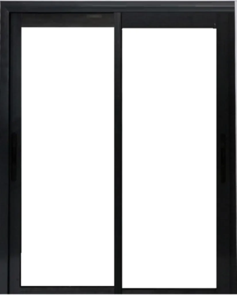 Fenêtre Coulissante Alu Gris 7016 H105xL100 cm avec 2 Vantaux Robustes