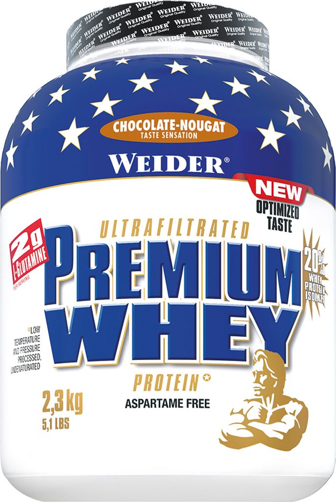 Weider - Premium Molke, Schoko-Nougat, Pulver, 2300g Produktbild 