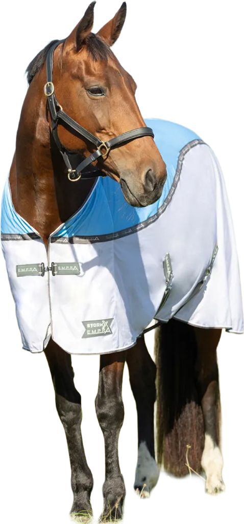 Hy - "StormX Empra MeshX Flow" Standard Pferde Cooler Weidedecke BZ6036 (221cm) (Hellblau/Grau)