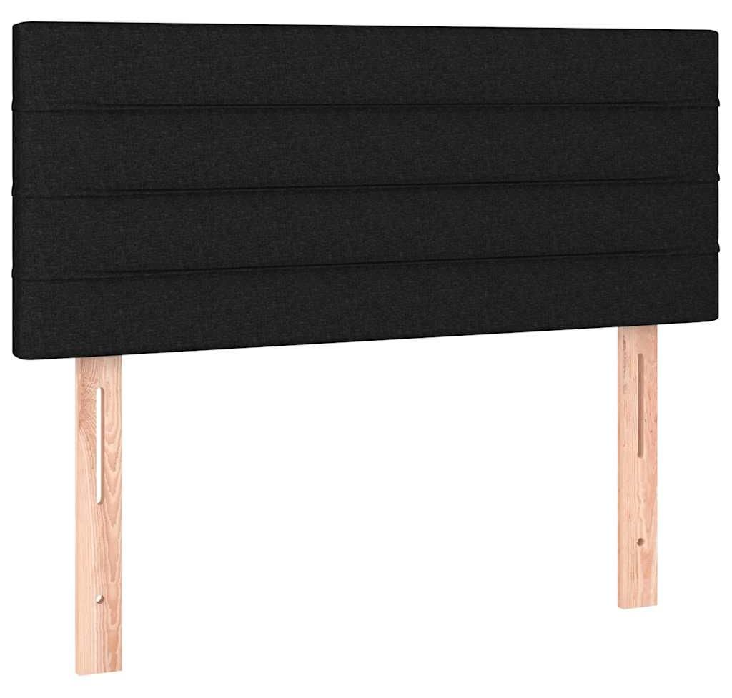 vidaXL Čelo postele černé 100x5x78/88 cm Látka Obrázek produktu 