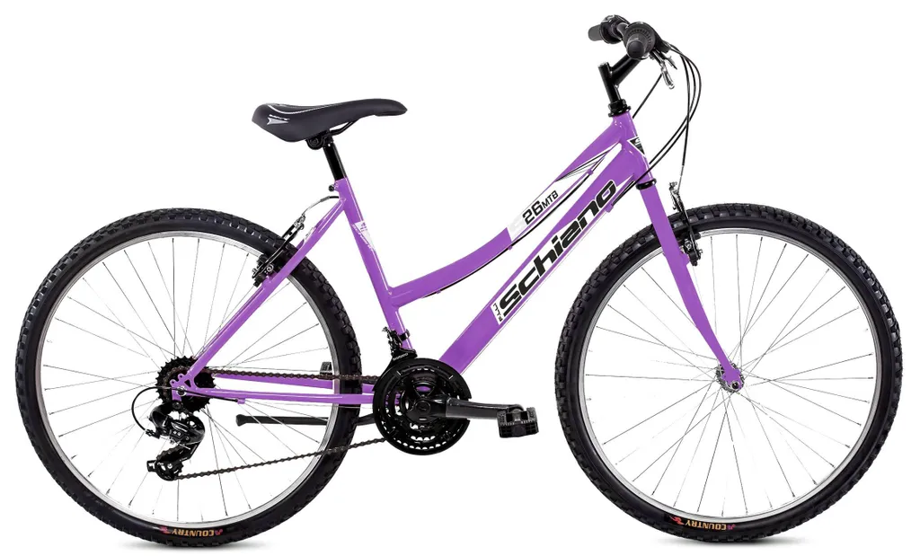 VTT F.lli Schiano 26" Femme avec 18 vitesses et cadre acier robuste