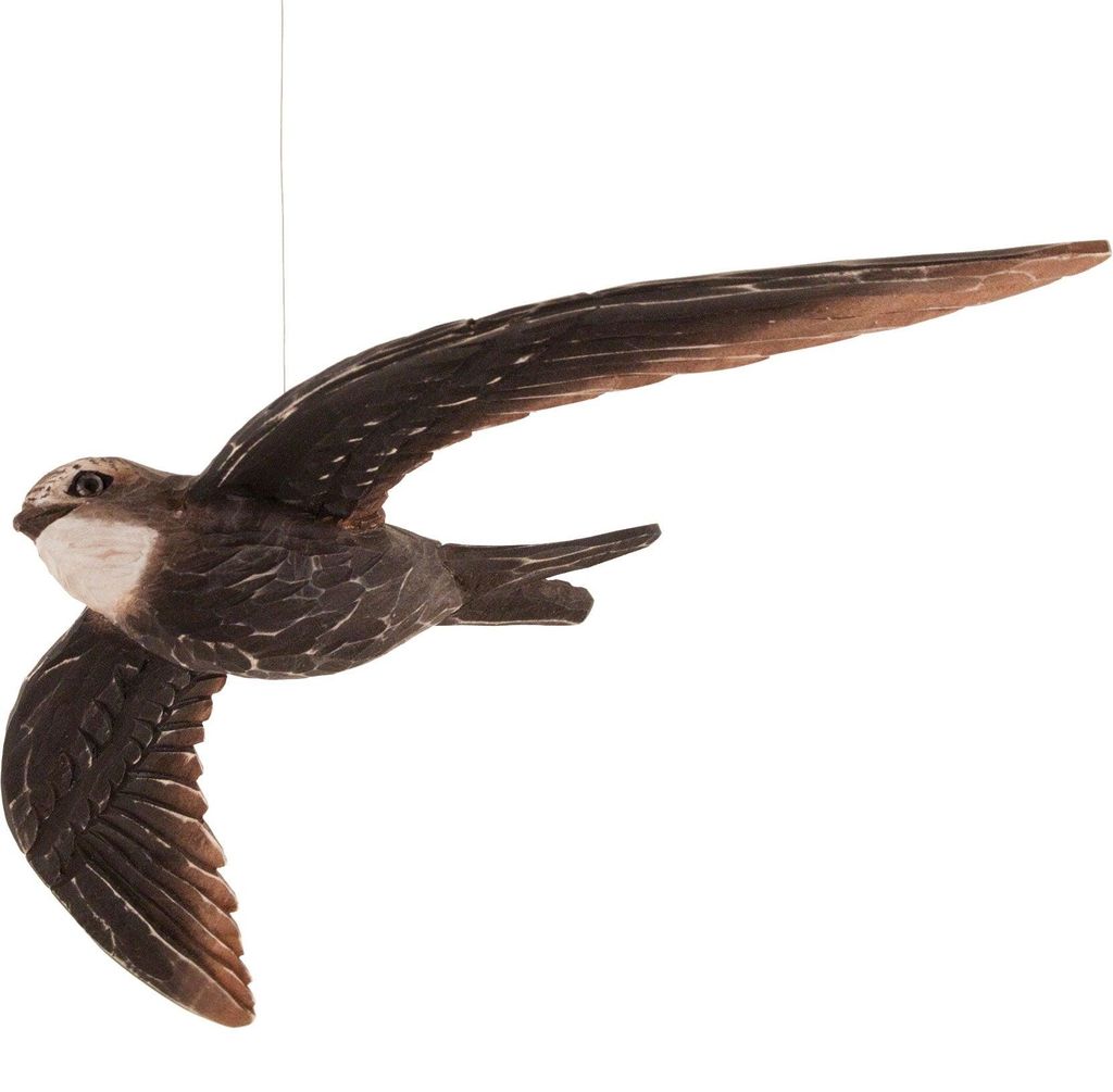 Wildlife Garden DecoBird Mauersegler handgeschnitzt Produktbild 