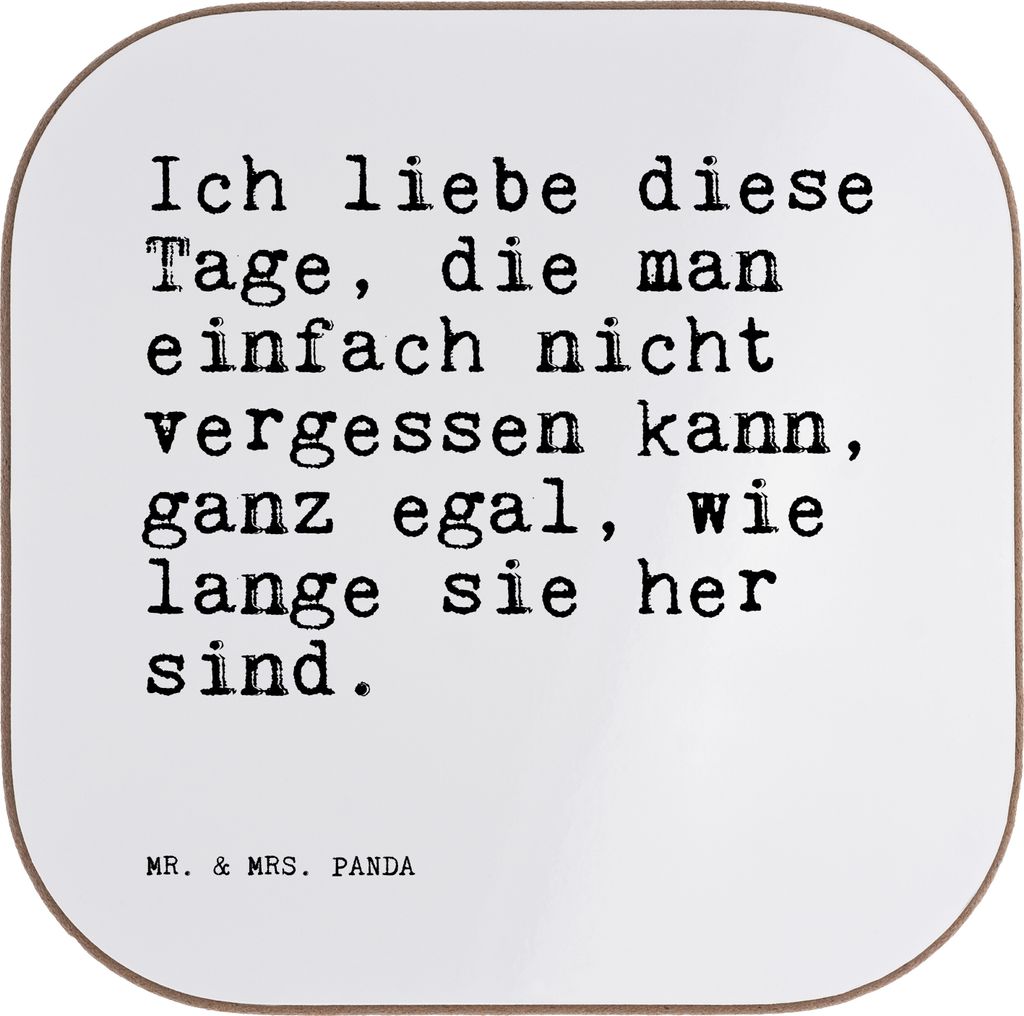 Mr. & Mrs. Panda Tischuntersetzer Ich liebe diese Tage,... Produktbild 